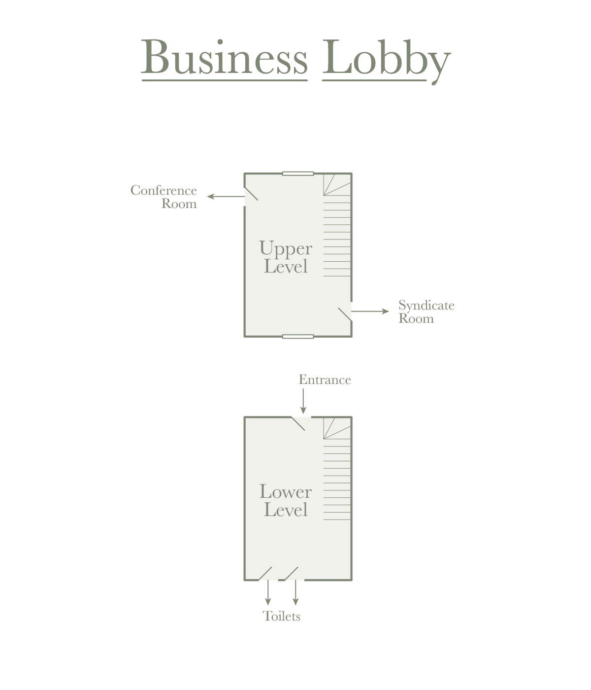 Business Lobby Room Plan